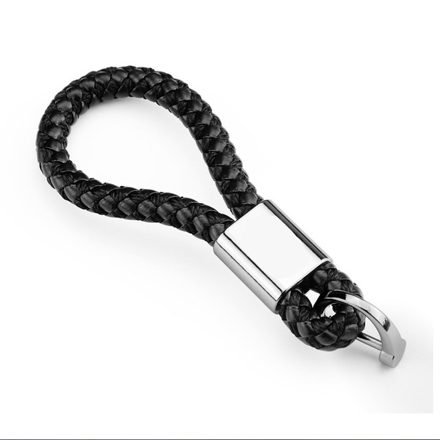 Car Logo Keychain With Car Logo Metal Keychain Nylon Braided Rope Key Ring  Car Key Ring For Audi For Mercedes Benz Black - Key Rings - AliExpress